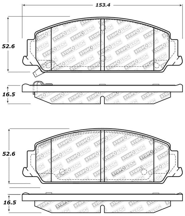 Plaquettes de frein StopTech Performance