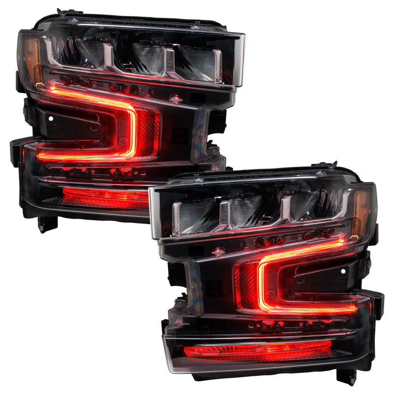 Oracle 19-21 Chevy Silverado 1500 RGB+W Headlight DRL  Kit - ColorSHIFT w/o Controller