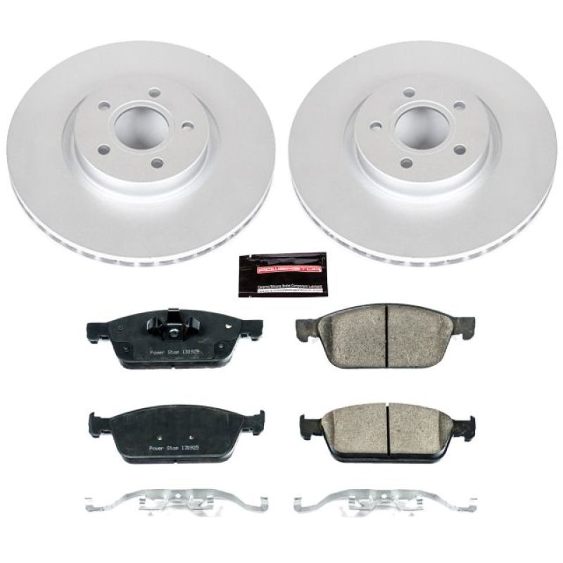 Power Stop 13-19 Ford Escape Front Z23 Evolution Sport Coated Brake Kit