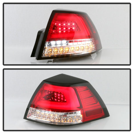 Feux arrière à LED Spyder Pontiac G8 08-09 Version 2 - Rouge transparent - ALT-YD-PG808V2-LB-RC