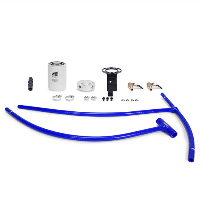 Kit de filtration de liquide de refroidissement Mishimoto 03-07 Ford 6.0L Powerstroke - Bleu