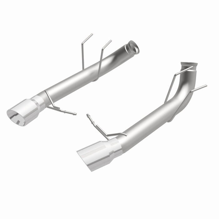 Échappement arrière double à double sortie arrière MagnaFlow 13 Ford Mustang en acier inoxydable avec essieu arrière et catalyseur (compétition)