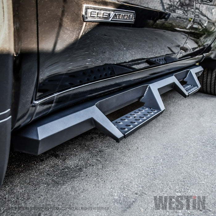 Marchepieds Westin 19-20 Chevrolet Silverado / GMC Sierra 1500 Double Cab HDX Drop Nerf - Noir texturé