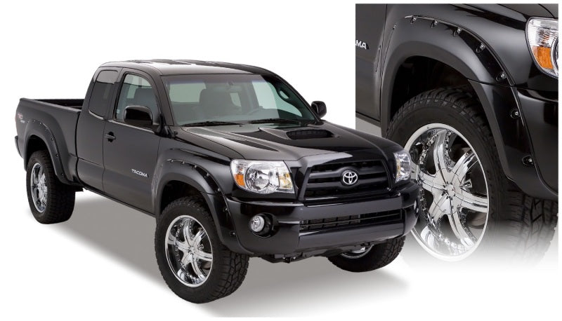 Bushwacker 05-11 Toyota Tacoma Fleetside Pocket Style Flares 4 pièces 73,5 pouces - Noir