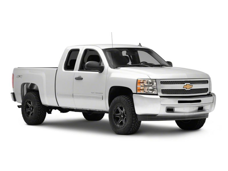 Phares OEM Raxiom 07-14 Chevrolet Silverado 1500 Axial Rep - Boîtier chromé (lentille transparente)