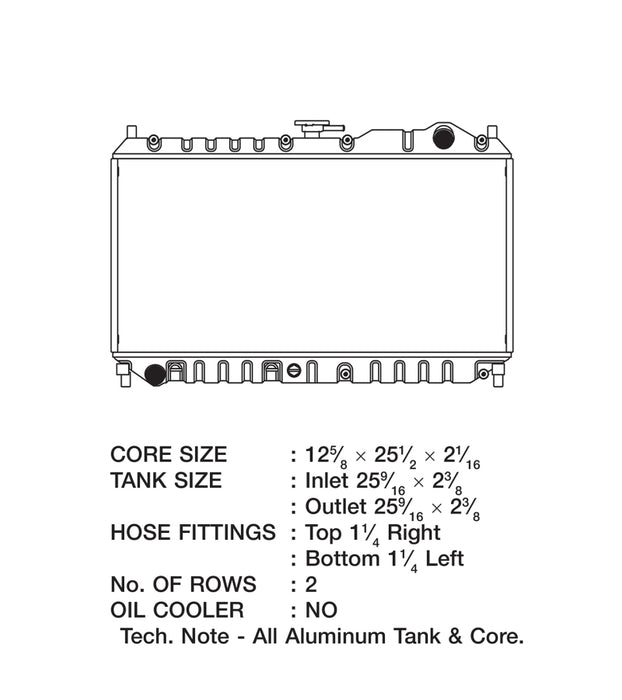 CSF 98-05 Radiateur Mazda Miata