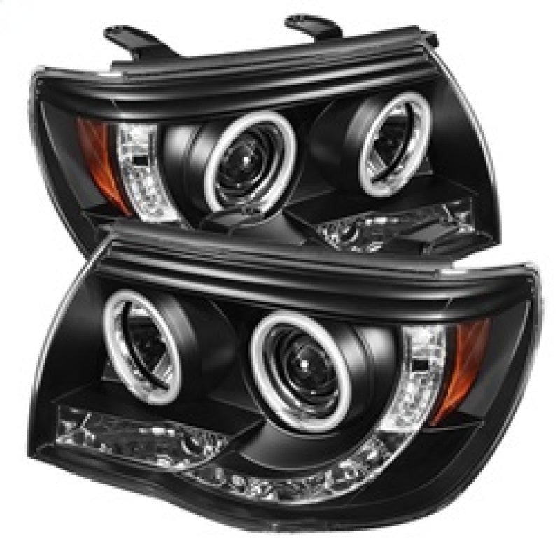 Phares de projecteur Spyder Toyota Tacoma 05-11 CCFL Halo LED Blk High H1 Low H1 PRO-YD-TT05-CCFL-BK
