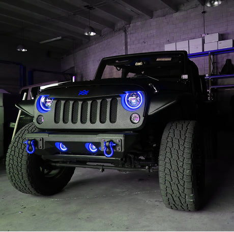 Phares à DEL haute puissance Oracle 7 pouces - Lunette noire - Dynamique - Dynamique VOIR LA GARANTIE