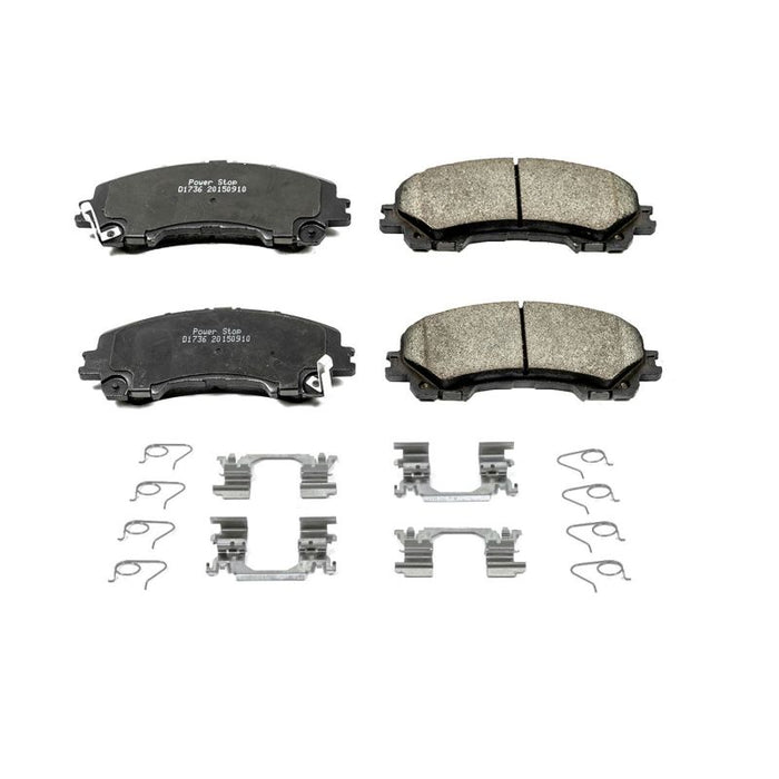 Plaquettes de frein avant Power Stop 14-19 Infiniti Q50 Z17 Evolution en céramique avec matériel