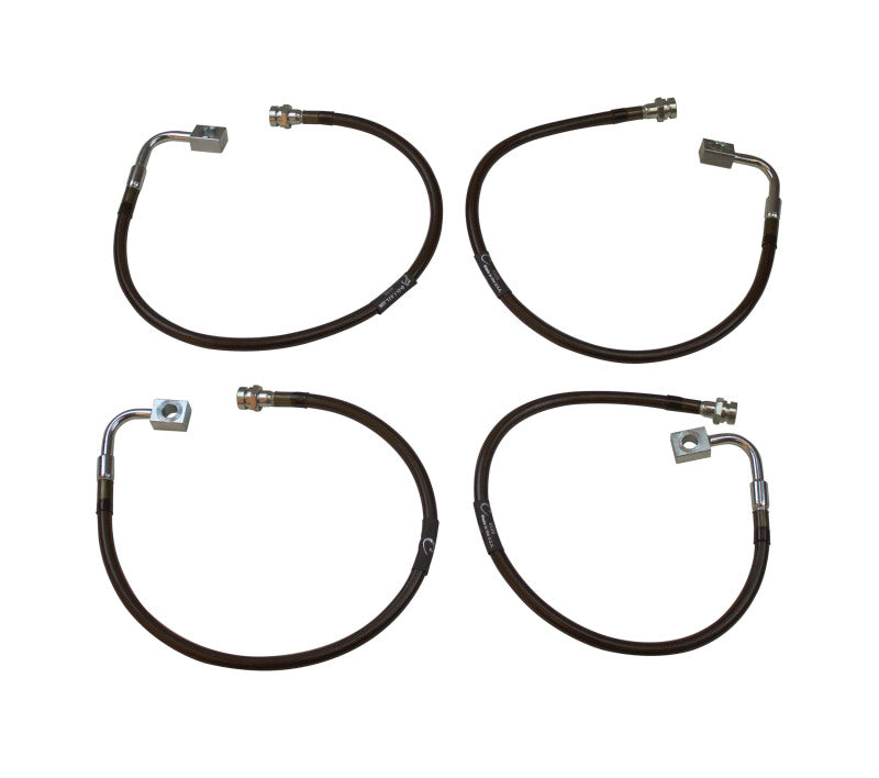 Kit de conduites de frein avant et arrière rallongées MaxTrac pour Jeep Wrangler JK 2WD/4WD 07-18