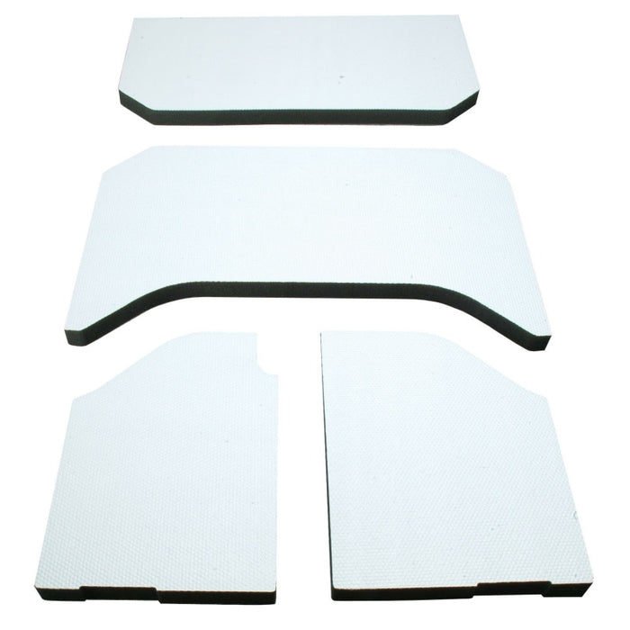 Tapis de protection pour pavillon DEI 11-18 Jeep Wrangler JK 4 portes - 4 pièces - Blanc