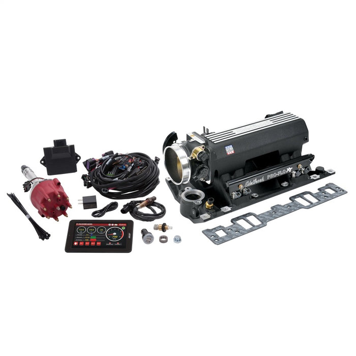 Système Edelbrock Pro Flo 4 XT EFI Seq Port SBC Vortec/E-Tec 550 CV max. 29 lb/h Finition noire