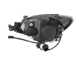 Phares de projecteur ANZO 2004-2007 Mitsubishi Lancer avec halo noir (CCFL)