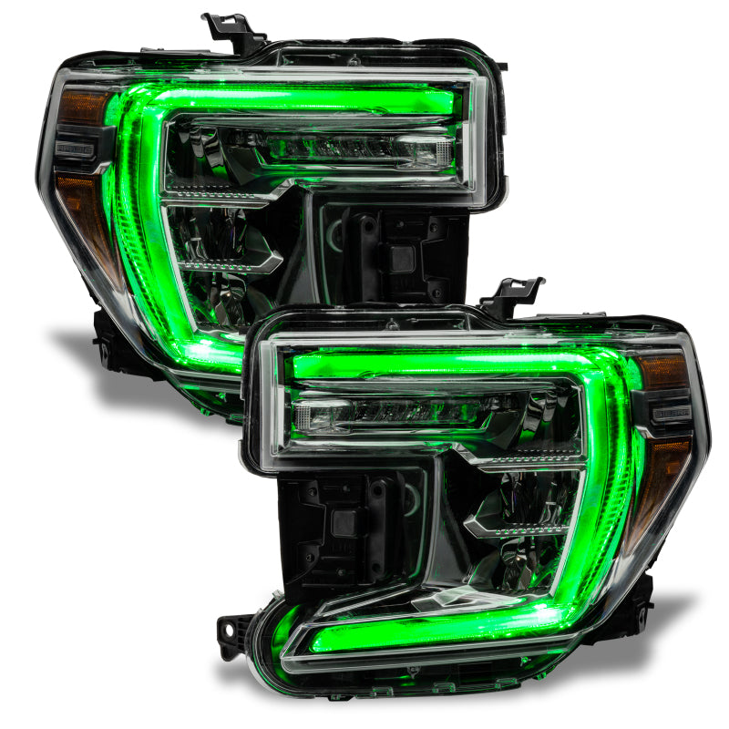 Oracle 19-21 GMC Sierra 1500 RGB+W Headlight DRL Upgrade Kit - ColorSHIFT w/o Cntrl