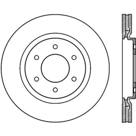 StopTech Power Slot 08-09 Infiniti QX4/QX56 / 07-09 Nissan Armada Left Front Slotted Cryo Rotor