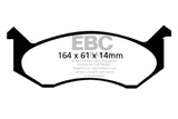 Plaquettes de frein avant EBC Greenstuff pour fourgonnette Dodge Ram B1500 96-97