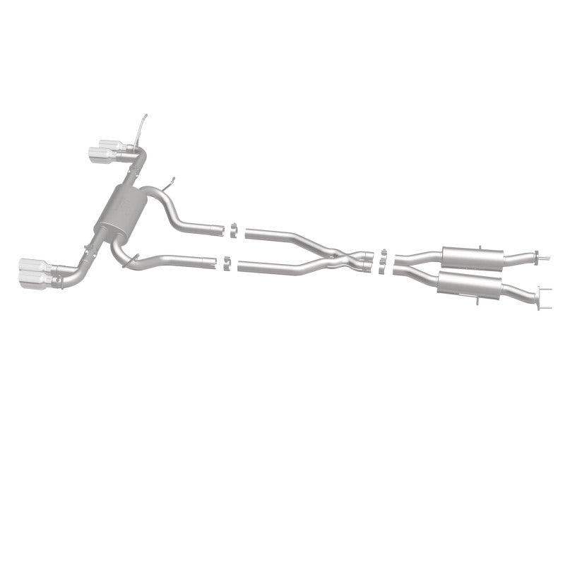 Cat Back MagnaFlow, SS, 2,5 po, pointe polie quadruple fendue de 4 po 14-15 Jeep Grand Cherokee 3,6 L/5,7 L V6/V8