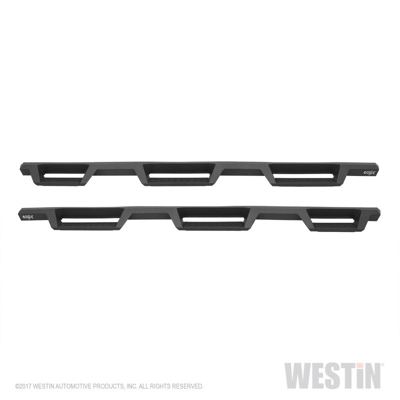 Westin 14-18 Chevrolet Silverado 1500 DC 6.5ft Bed HDX Drop W2W Nerf Step Bars - Tex. Blk