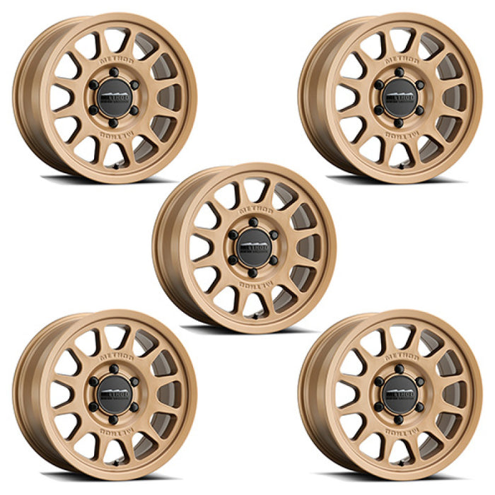 Kit de roues Ford Racing 21-23 Bronco (sauf Bronco Raptor) 17x8,5 Method Bronze