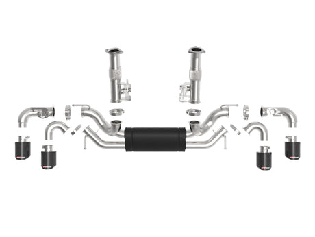 aFe MACH Force-Xp 3 po à 2-1/2 po 304SS Cat-Back 2020 Chevy Corvette (C8) 6,2 L - Embout en fibre de carbone