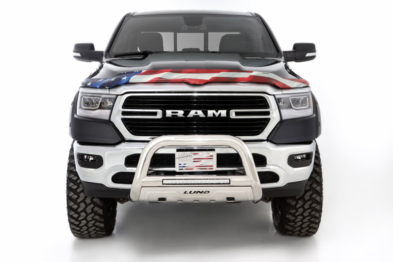 Stampede 19-23 Ram 1500 (Excl. Rebel/TRX) Vigilante Premium Hood Protector - Flag