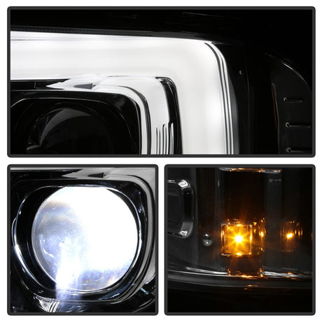 Module LED haute puissance Spyder Platinum Ford F250/350/450 05-07 Projecteur de phares - Chrome (PRO-YD-FS05V2