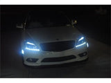 Phares de projecteur halogènes Spyder Mercedes Benz Classe C 08-11 - DRL Blk PRO-YD-MBW20408-DRL-BK