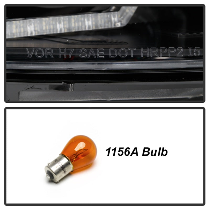 Phares de projecteur Spyder 12-14 BMW F30 Série 3 4DR - Noir PRO-YD-BMWF3012-AFSHID-BK