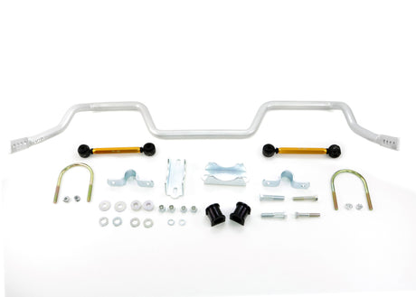 Barre stabilisatrice arrière robuste réglable de 27 mm pour Ford Mustang Coupé 8 cylindres (y compris Shelby GT / GT500) Whiteline 05+