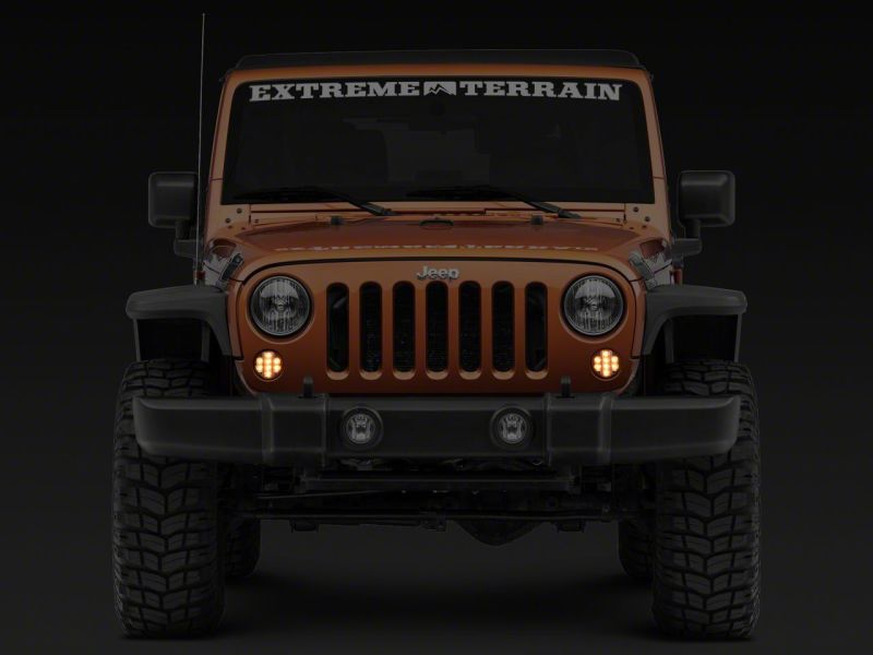 Clignotants avant à LED Raxiom 07-18 Jeep Wrangler JK Axial Series - Transparents