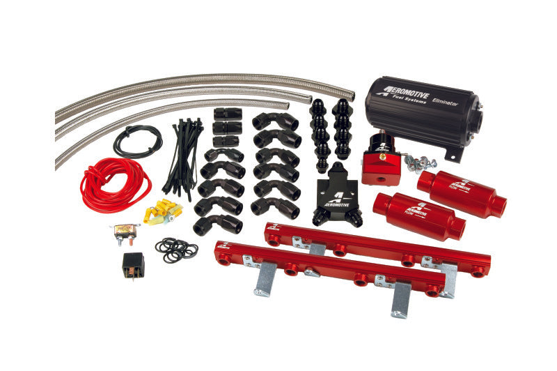 Système de carburant Eliminator Aeromotive 96-98.5 Ford DOHC 4.6L (comprend une pompe Eliminator)