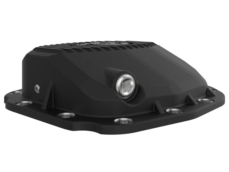 Couvercle de différentiel arrière aFe Pro Series noir avec ailettes 15-19 Ford F-150 (avec essieux arrière Super 8.8)