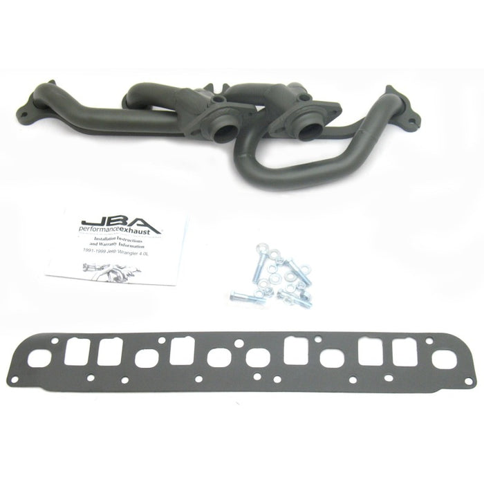 Collecteur d'échappement JBA 00-06 Jeep Wrangler 4.0L 1-1/2 po primaire Ti Ctd Cat4Ward