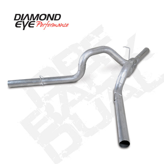 Diamond Eye KIT 4in DPF-BACK DUAL SS: CHEVY 2011-2015 2500/3500