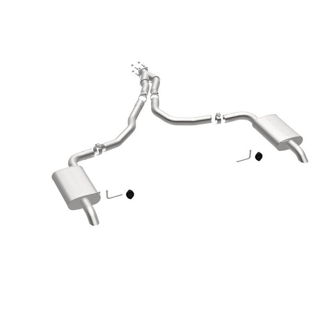 Échappement Cat-Back perforé en acier inoxydable à double sortie arrière pour moteur Chevy Corvette V8 5,7 L MagnaFlow 75-79
