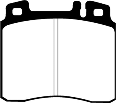 Plaquettes de frein avant EBC 98-99 Mercedes-Benz CL500 5.0 Greenstuff