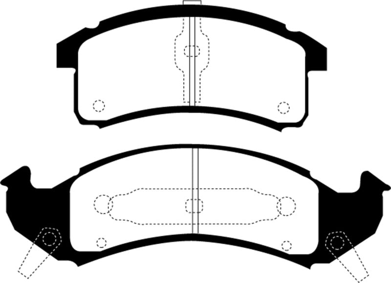 Plaquettes de frein avant EBC 92-93 Buick Le Sabre (FWD) 3.8 Ultimax2