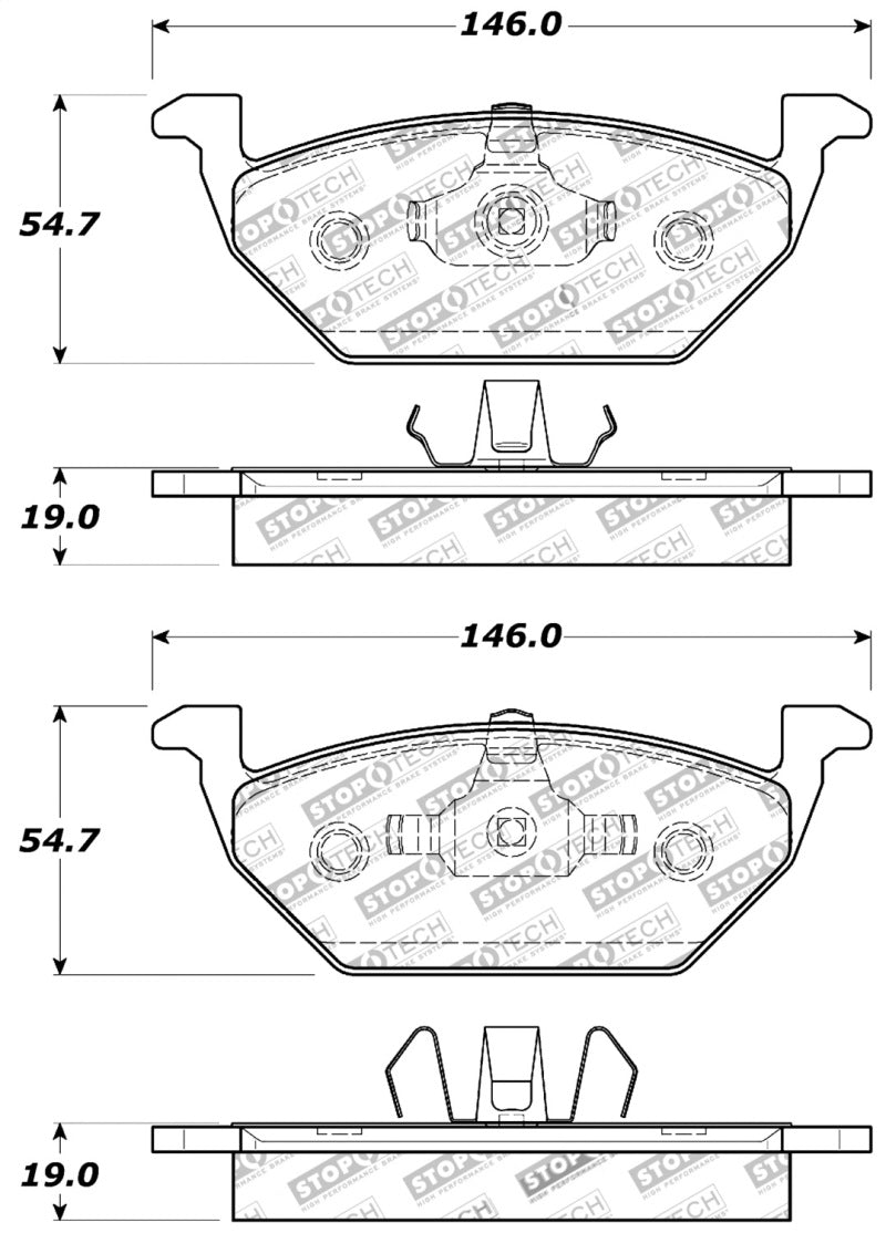 Plaquettes de frein StopTech Performance