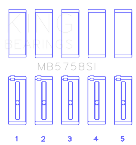 King Engine Bearings 2007 Mini Cooper Main Bearing Set - Size STD