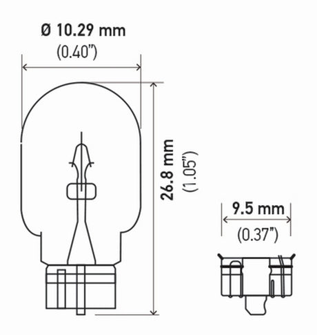 Ampoule Hella 2825 12V 5W 4Cp W21X95D T325 (2)
