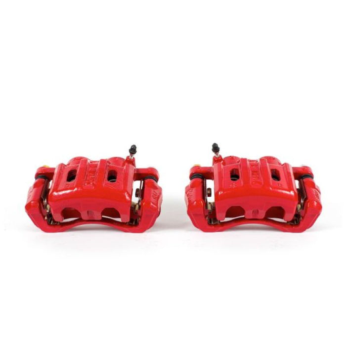 Étriers avant rouges Power Stop 97-04 Mitsubishi Diamante avec supports - Paire