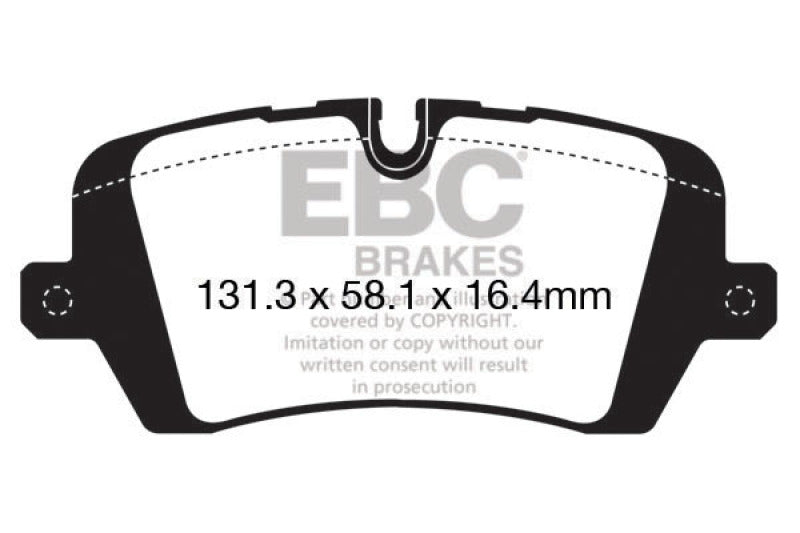 Plaquettes de frein arrière extra-robustes EBC 13+ Land Rover Range Rover 3.0 Supercharged
