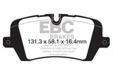 Plaquettes de frein arrière extra-robustes EBC 13+ Land Rover Range Rover 3.0 Supercharged