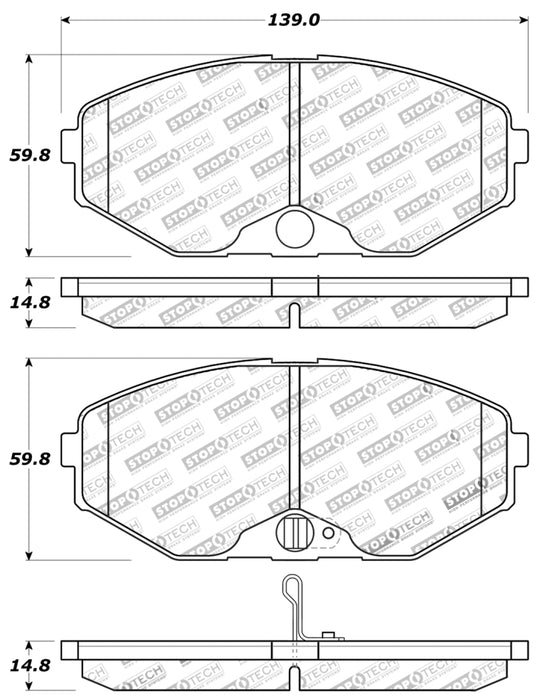 Plaquettes de frein StopTech Performance