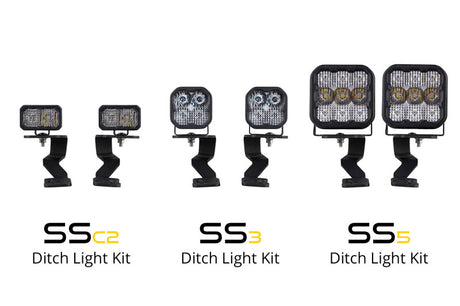 Kit de feux de fossé Diode Dynamics 2022 pour Toyota Tundra SS3 Pro Stage Series - Combo jaune