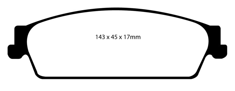 Plaquettes de frein arrière EBC 09-14 Cadillac Escalade 6.0 Hybrid Ultimax2