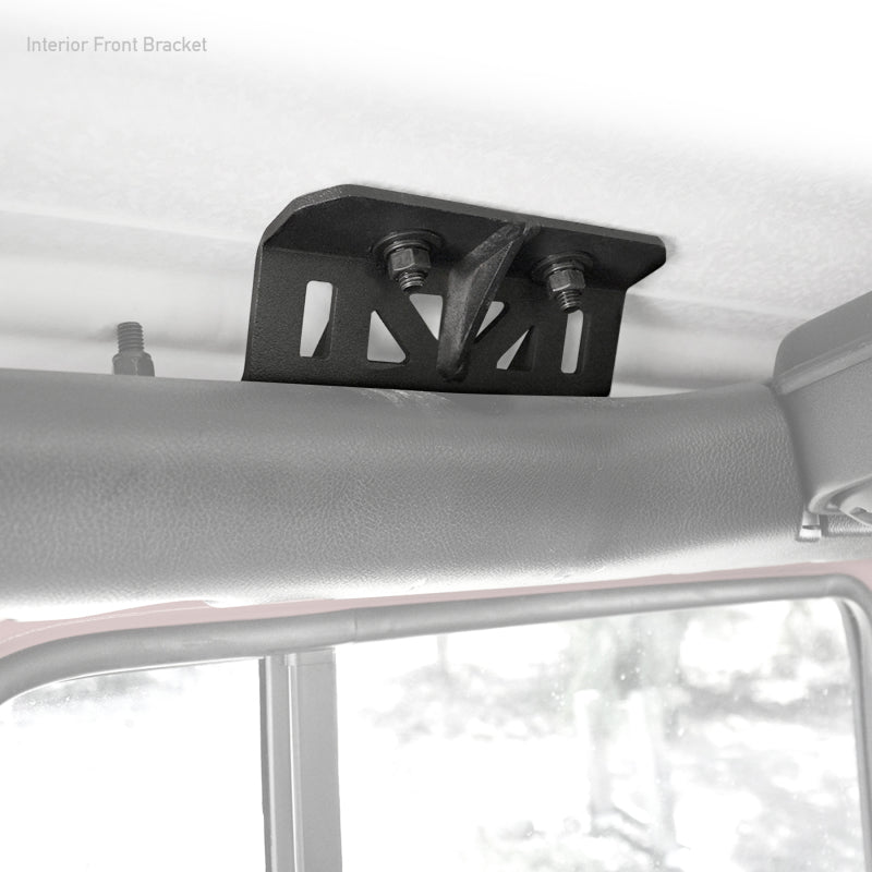 Kit de montage pour arceau de sécurité Go Rhino 19-22 Jeep Wrangler JLU SRM - Tex. Blk