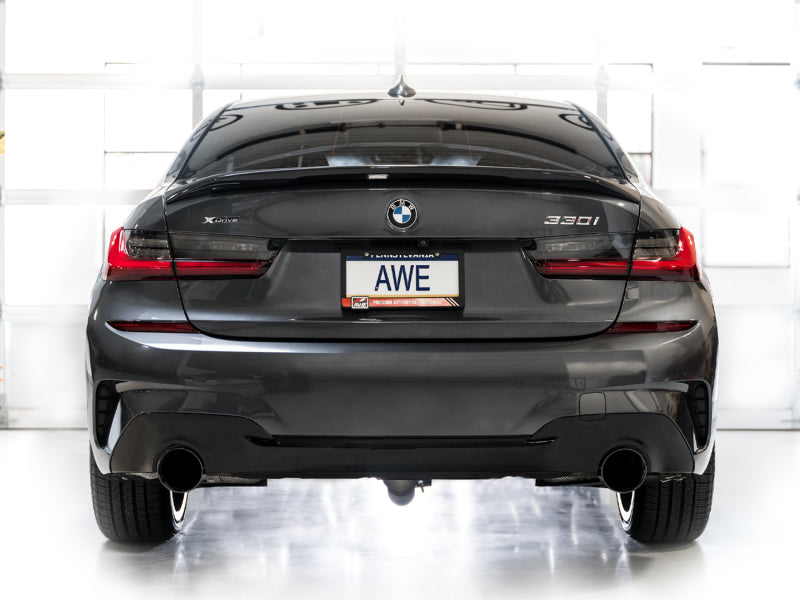 Échappement arrière AWE 19-23 BMW 330i / 21-23 BMW 430i Base G2X Touring (sauf Conv) - Noir diamant