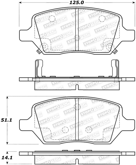 Plaquettes de frein StopTech Street