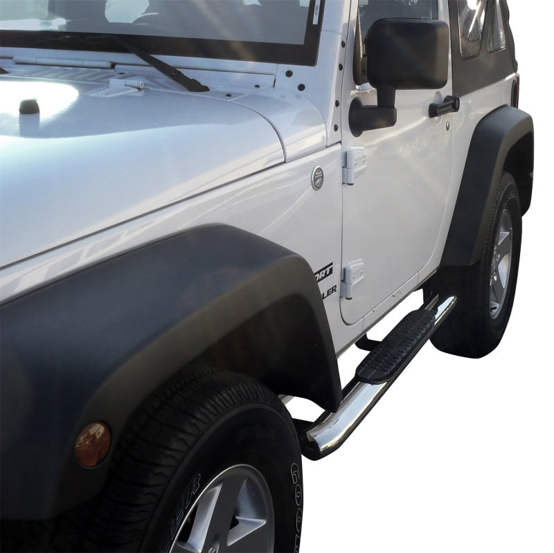 Westin 2007-2017 Jeep Wrangler 2 portes PRO TRAXX 4 marchepieds ovales Nerf - SS